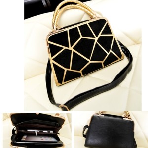 B278 IDR.188.OOO MATERIAL VELVET+PU SIZE L30XH21XW12CM WEIGHT 800GR COLOR BLACK,BLUE (1)