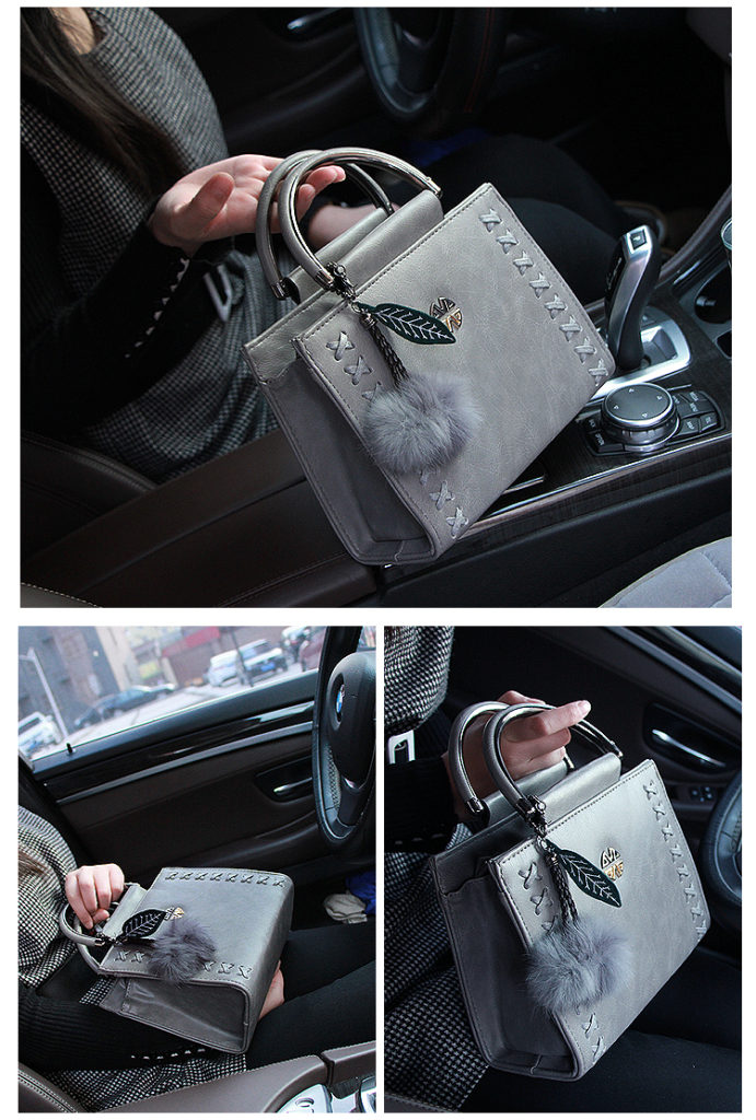 B638 IDR.186.000 TAS FASHION MATERIAL PU SIZE L23XH18XW10CM WEIGHT 750GR COLOR GRAY