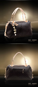 B785 IDR.2O5.OOO MATERIAL PU SIZE L33XH21XW11CM WEIGHT 800GR COLOR BROWN BONE,BROWN FLOWER,SEQUIN  (1)
