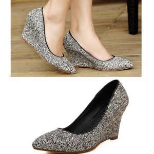 SH0712 IDR.215.OOO MATERIAL PU HEEL 8.5CM COLOR BLACK,GOLD SIZE 36,37,38,39 (1)