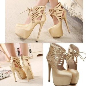SH1161 IDR.252.OOO MATERIAL CLOTH HEEL 6CM,16.5CM COLOR BLACK,GOLD SIZE 36,37,38,39,40 (2)