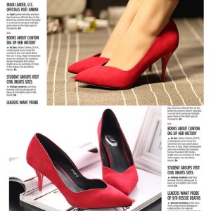 SH3152 IDR.2O5.OOO MATERIAL SUEDE HEEL 7.5CM COLOR BLACK,RED SIZE 36,37,38,39 (2)
