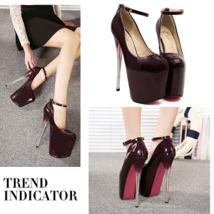 SH6682 IDR.298.OOO MATERIAL PU HEEL 9.5CM,19CM COLOR RED,BURGUNDY SIZE 36,37,38,39 (2)