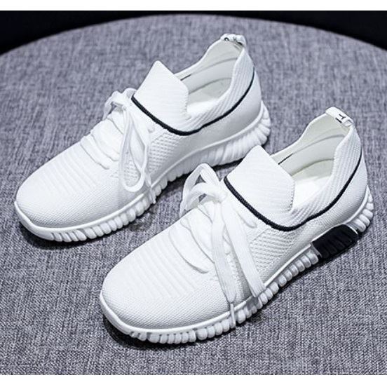 Jual SHS198 white Sepatu  Sneakers Modis Import Kekinian  