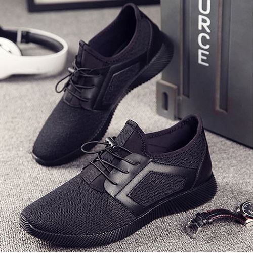 Jual SS172 black Sepatu Sneakers Pria  Import Terbaru 